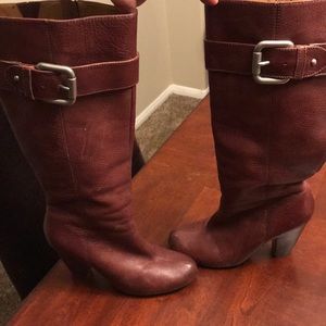 Awesome Chocolate brown leather knee boots
